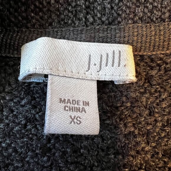 J. Jill Open Front Longer Cardigan Sweater Gray Extra Small - Picture 6 of 12